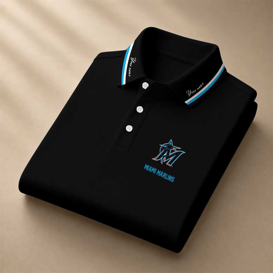 Limited Edition – Customized MLB Miami Marlins Polo Shirt