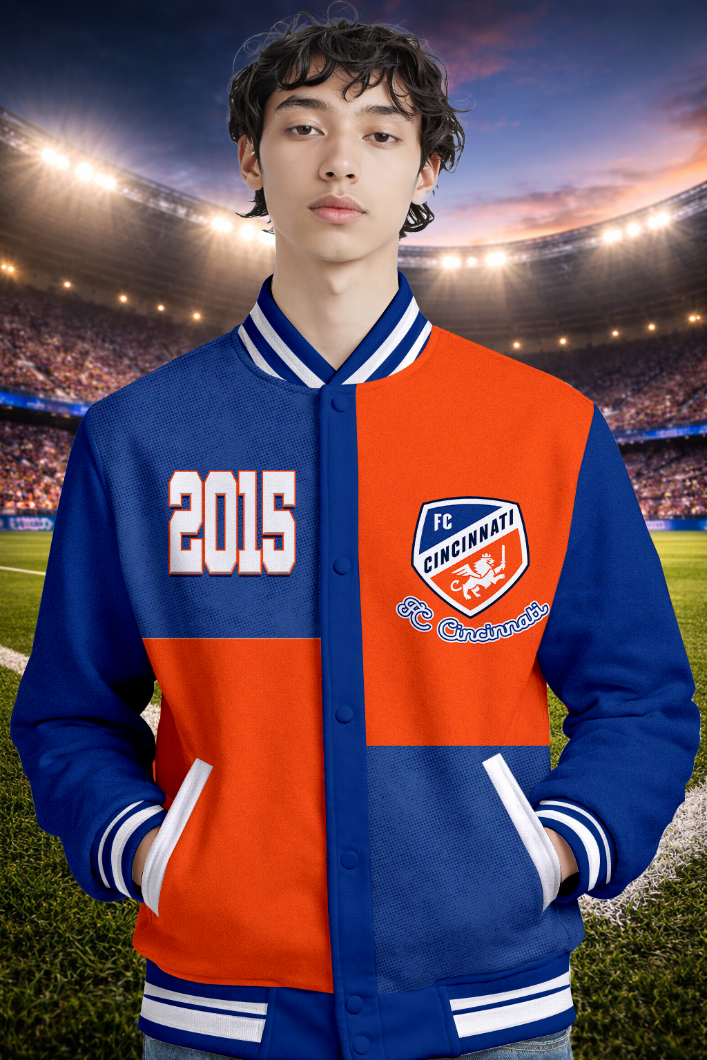 Limited Edition – Customized MLS FC Cincinnati Baseball Jacket