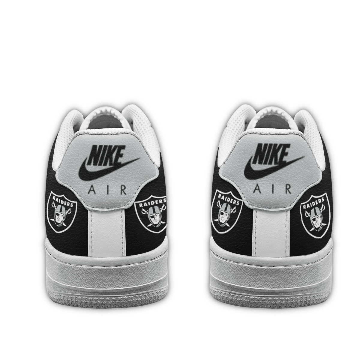 Limited Edition – Customized NFL Las Vegas Raiders Af1 Sneakers - Image 3