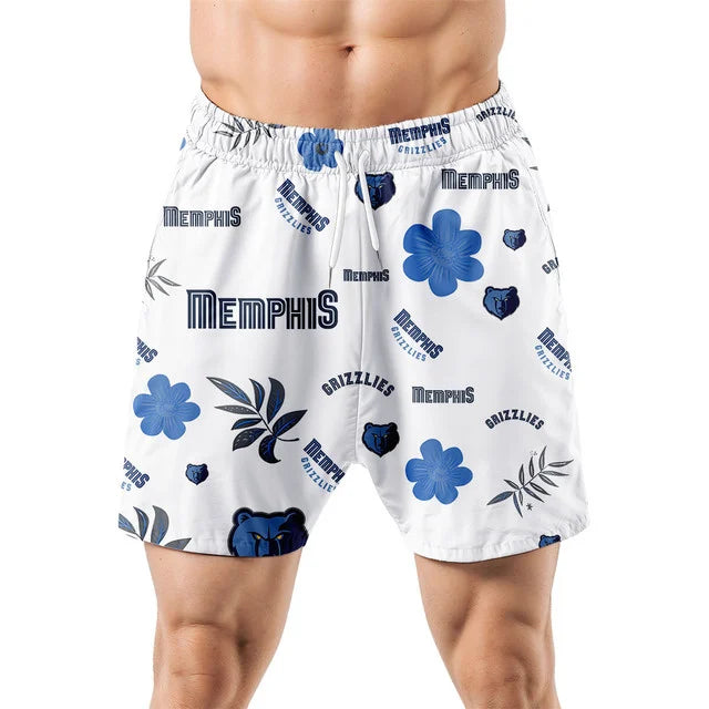 Limited Edition – Customized NBA Memphis Grizzlies Unisex Hawaiian Shirt & Shorts Set - Image 5