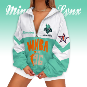 Limited Edition – Customized WNBA New York Liberty V-Neck Zipper Sweatshirt Jacket