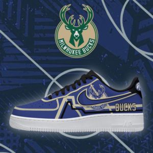 Limited Edition – Customized NBA Milwaukee Bucks Af1 Shoes