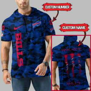 Limited Edition – Customized NFL Buffalo Bills Short Sleeve Hoodie