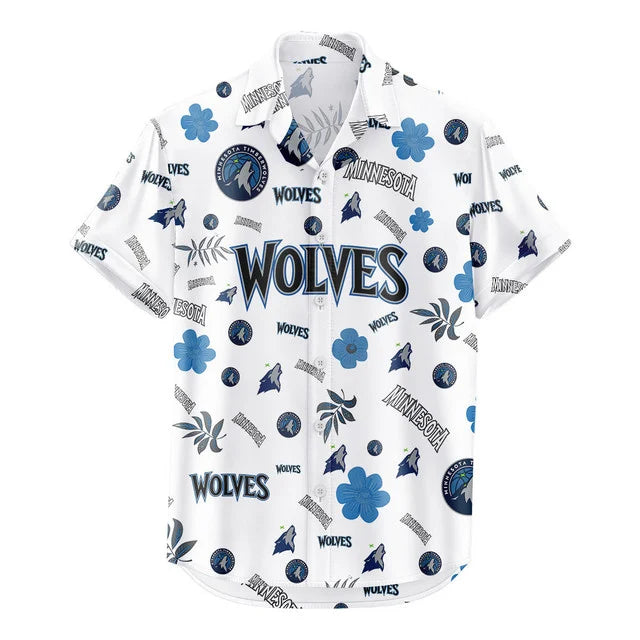 Limited Edition – Customized NBA Minnesota Timberwolves Unisex Hawaiian Shirt & Shorts Set - Image 3