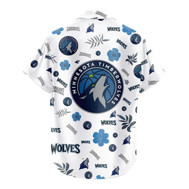 Limited Edition – Customized NBA Minnesota Timberwolves Unisex Hawaiian Shirt & Shorts Set - Image 4