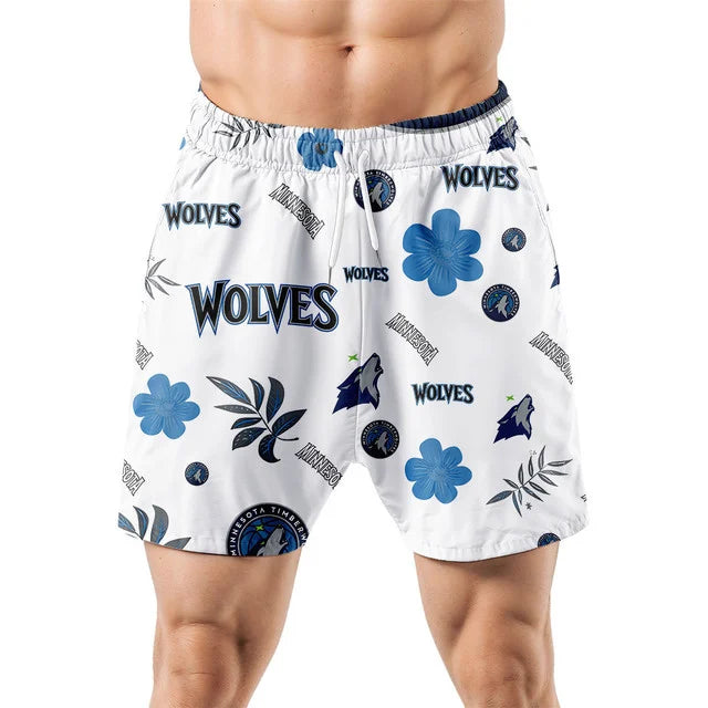Limited Edition – Customized NBA Minnesota Timberwolves Unisex Hawaiian Shirt & Shorts Set - Image 5