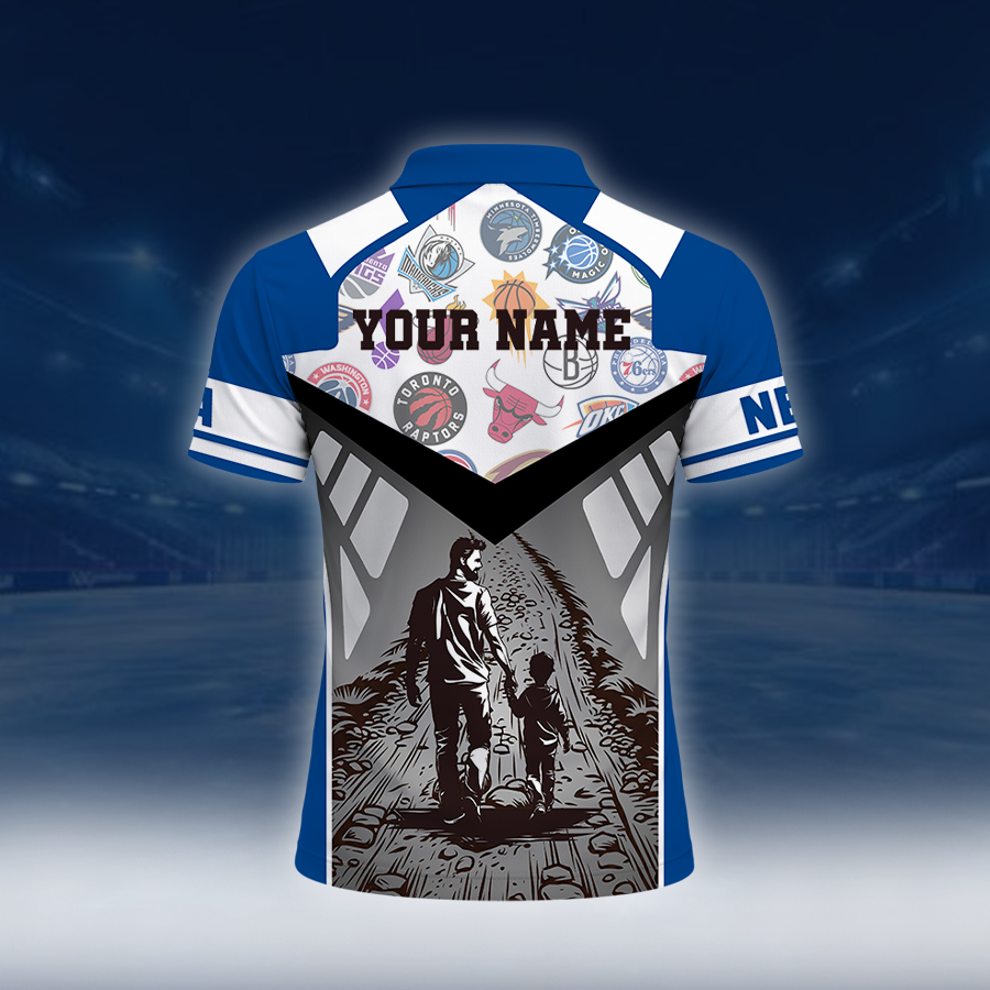 Limited Edition – Customized NBA All Teams Polo Shirt - Image 2
