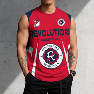 Limited Edition – Customized MLS New England Revolution Tank Top & Gym Shirt