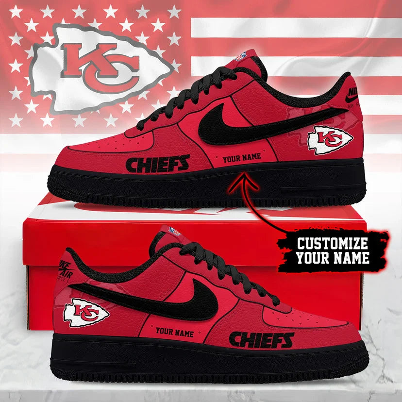 Limited Edition – Customized NFL Kansas City Chiefs Af1 Sneakers
