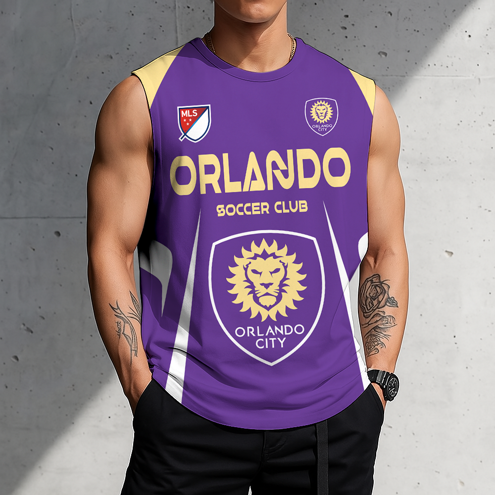 Limited Edition – Customized MLS Orlando City SC Tank Top & Gym Shirt