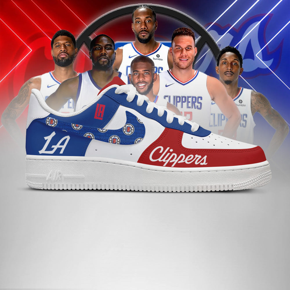 Limited Edition – Customized NBA Los Angeles Clippers Af1 Shoes - Image 2
