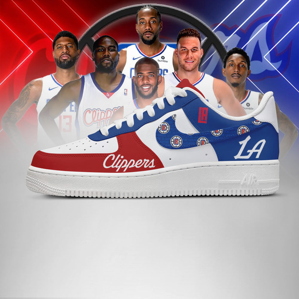 Limited Edition – Customized NBA Los Angeles Clippers Af1 Shoes - Image 3