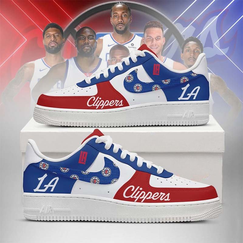Limited Edition – Customized NBA Los Angeles Clippers Af1 Shoes