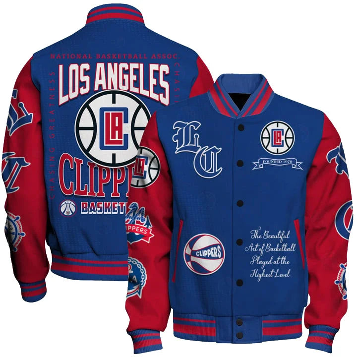 Limited Edition – Customized NBA Los Angeles Clippers Baseball Jacket
