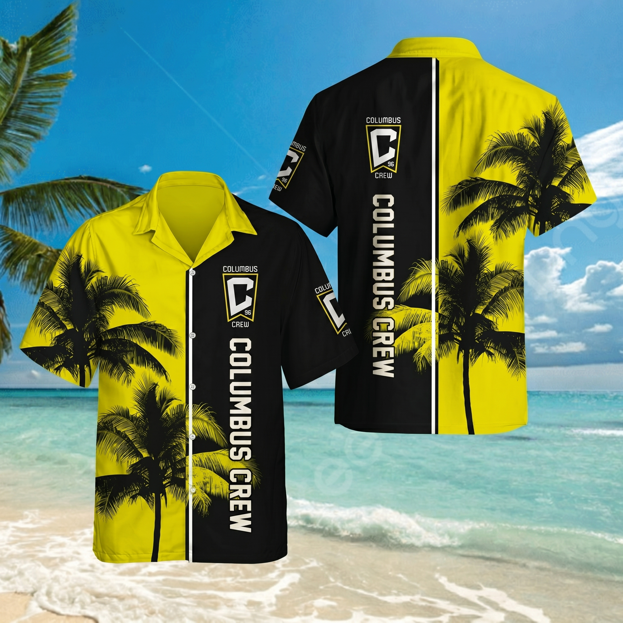 Limited Edition – Customized MLS Columbus Crew Unisex Hawaiian Shirt