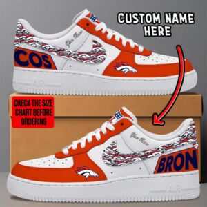 Limited Edition – Customized NFL Denver Broncos Af1 Sneakers
