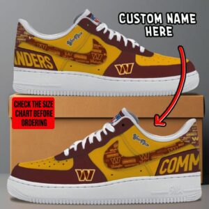 Limited Edition – Customized NFL Washington Commanders Af1 Sneakers