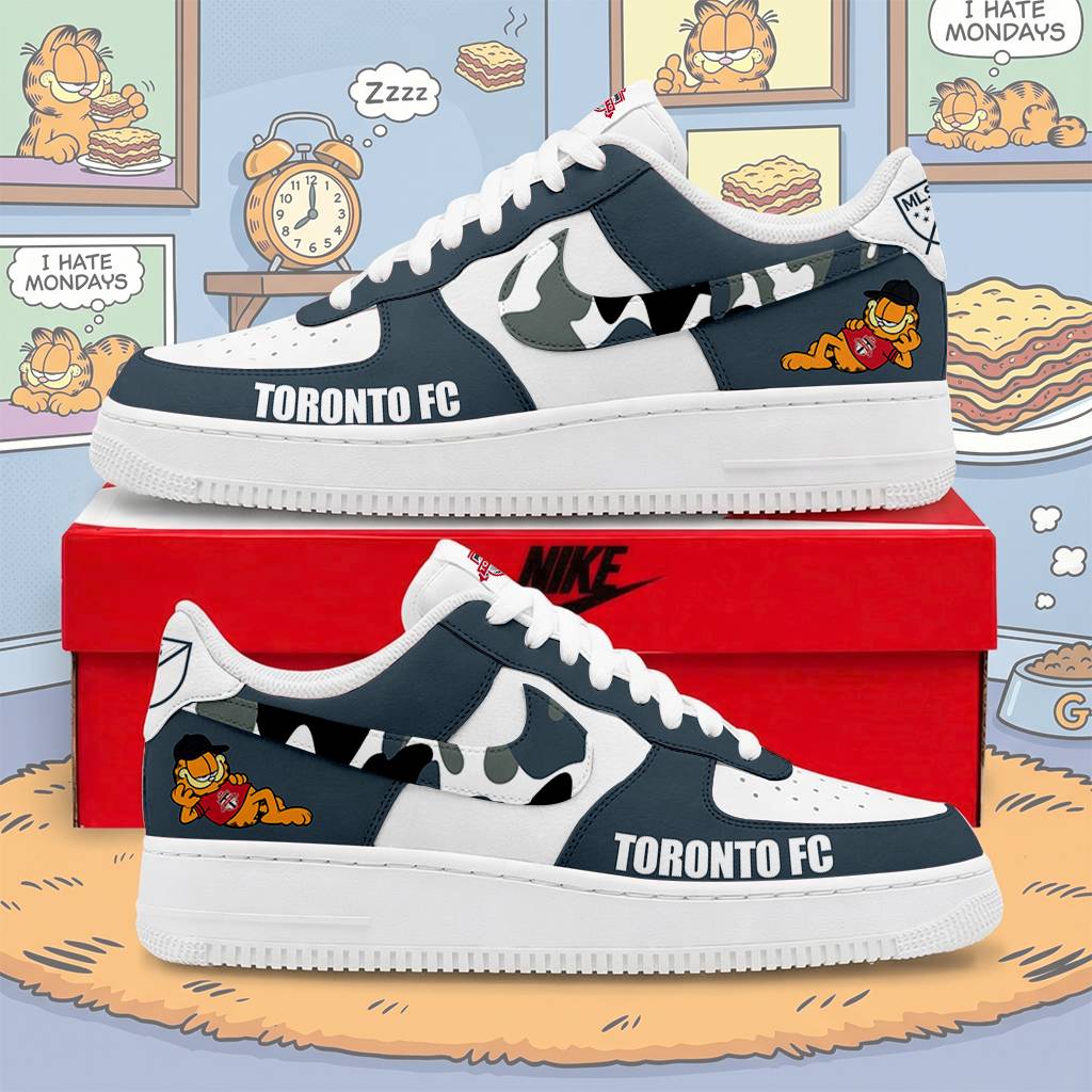 Limited Edition – Customized MLS Toronto Fc x Garfield Af1 Sneakers - Image 2