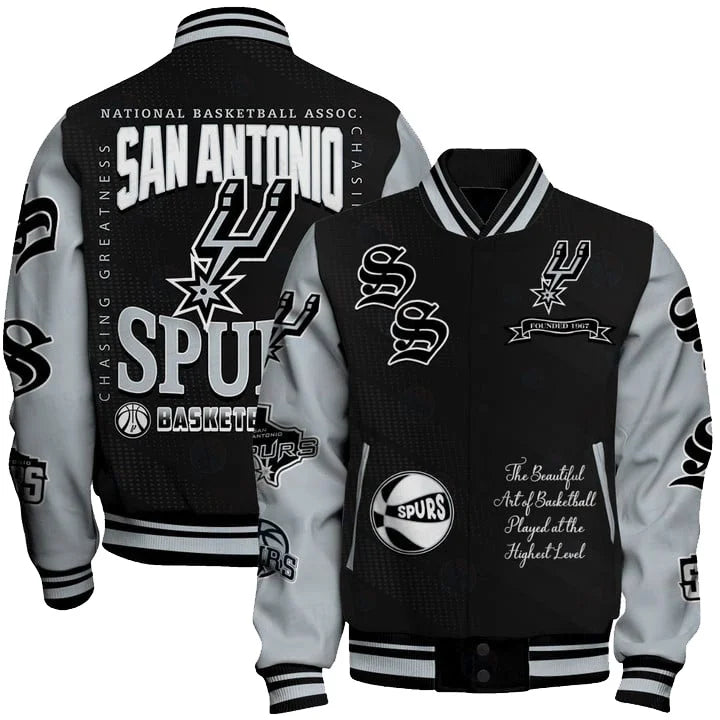 Limited Edition – Customized NBA San Antonio Spurs Baseball Jacket