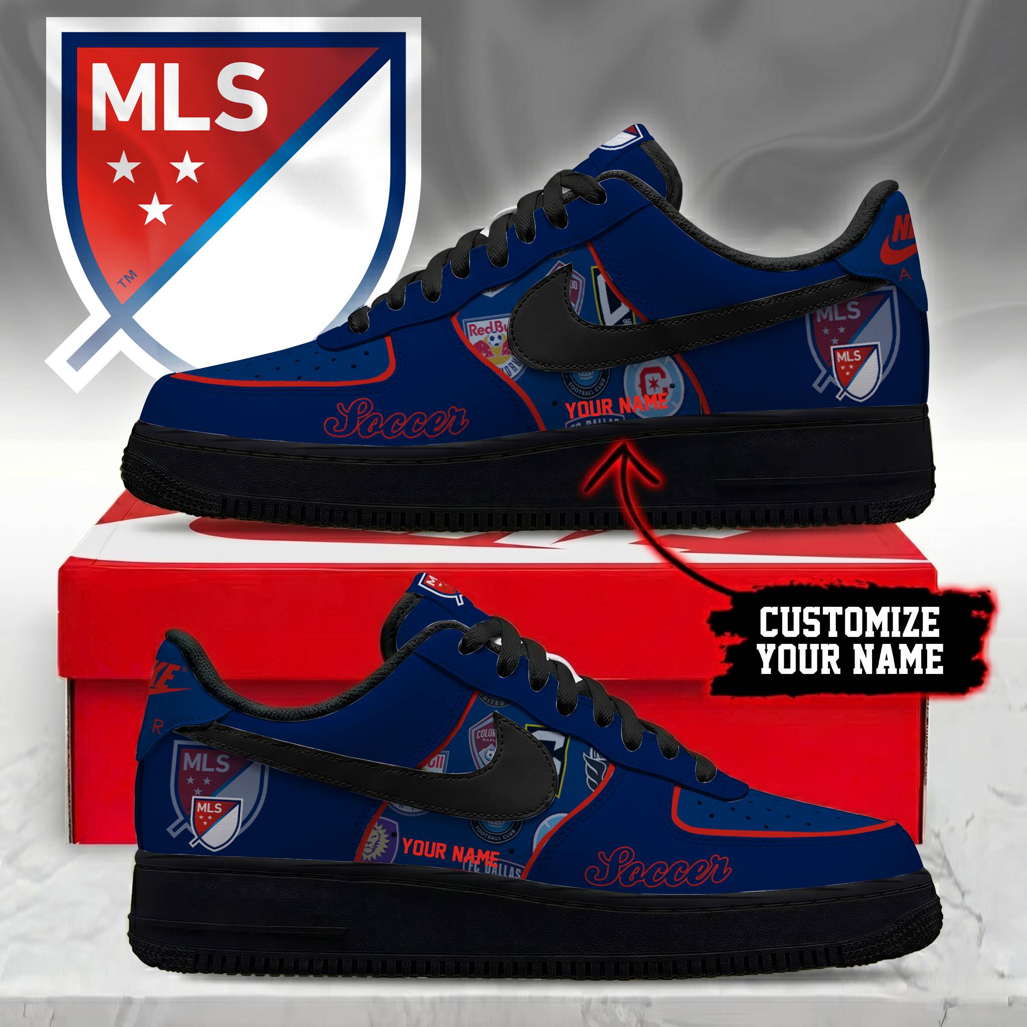 Limited Edition – Customized MLS All Teams Af1 Sneakers