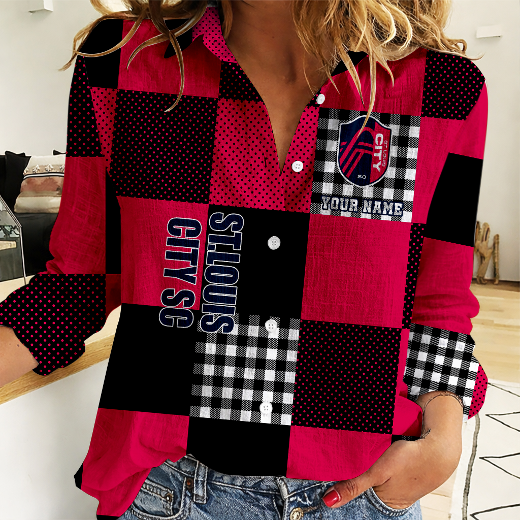 Limited Edition – Customized MLS St. Louis City SC Women Casual Shirt
