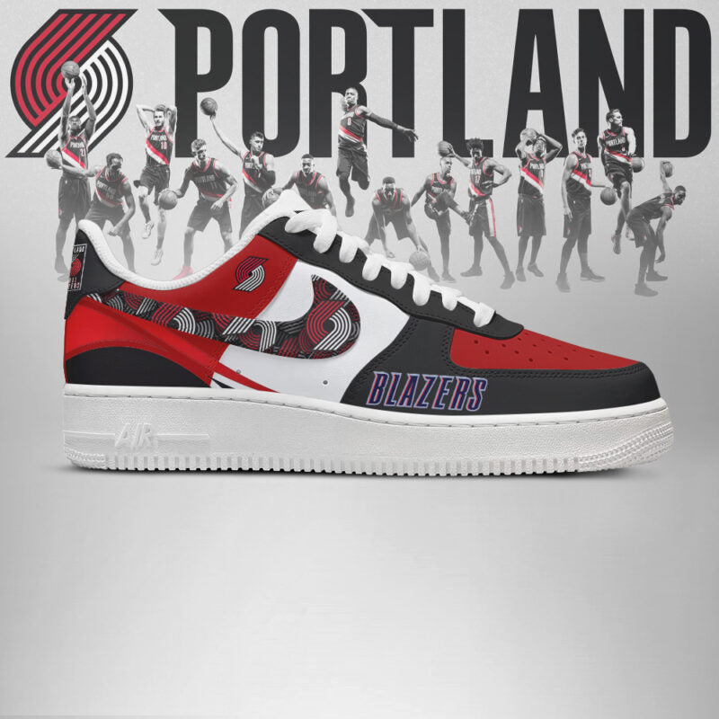 Limited Edition – Customized NBA Portland Trail Blazers Af1 Shoes - Image 2