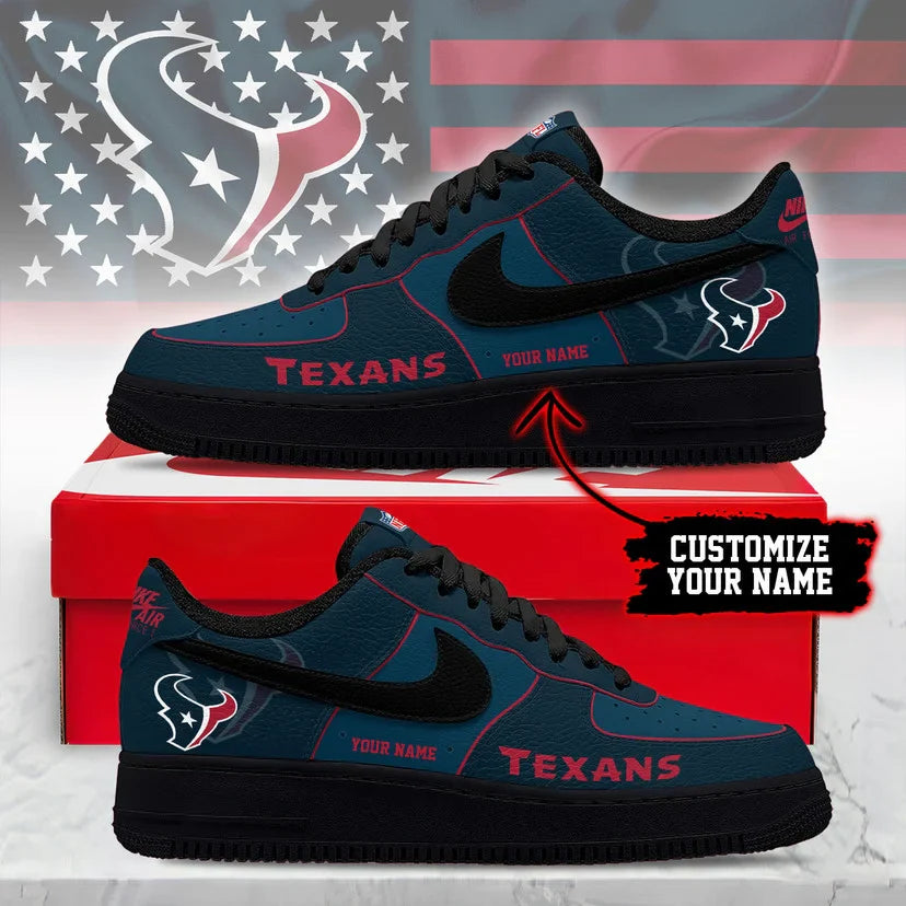 Limited Edition – Customized NFL Houston Texans Af1 Sneakers