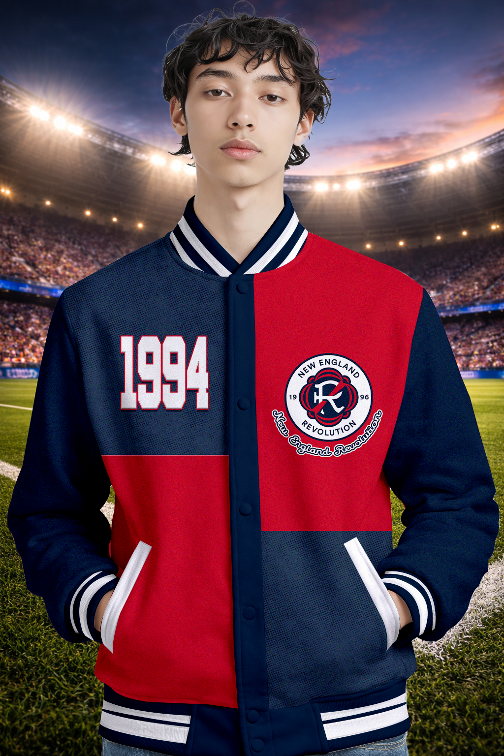 Limited Edition – Customized MLS New England Revolution Baseball Jacket