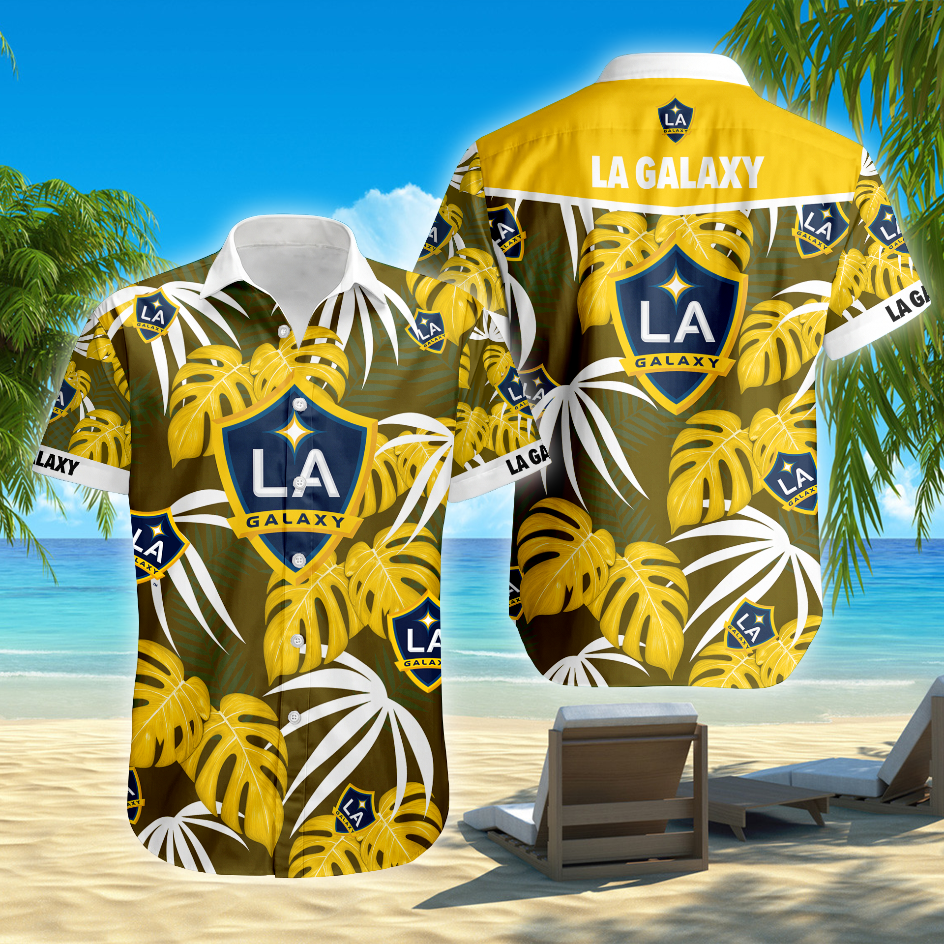 Limited Edition – Customized MLS LA Galaxyxy Unisex Hawaiian Shirt