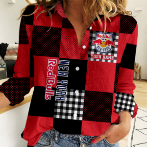 Limited Edition – Customized MLS New York Red Bulls Women Casual Shirt