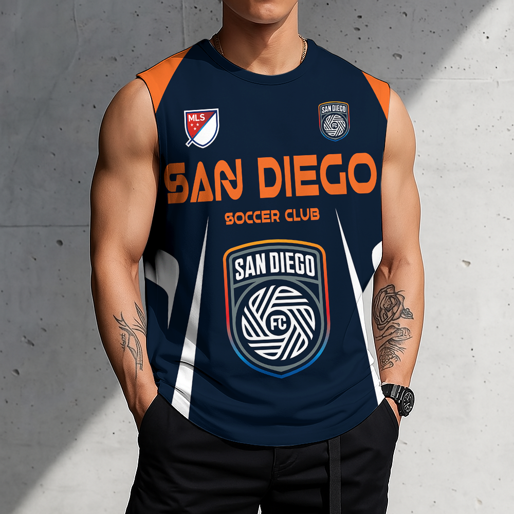 Limited Edition – Customized MLS San Diego FC Tank Top & Gym Shirt
