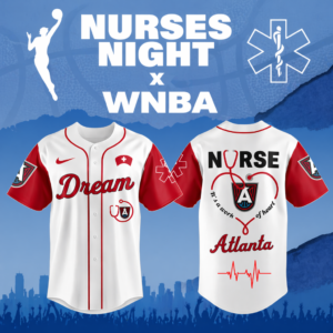 Limited Edition – Customized WNBA Atlanta Dream x Nurses Night Baseball Jersey