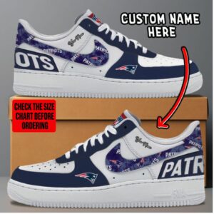 Limited Edition – Customized NFL New England Patriots Af1 Sneakers