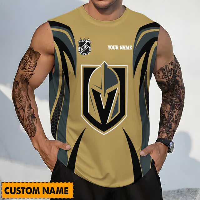 Limited Edition – Customized NHL Vegas Golden Knights Tank Top & Gym Shirt
