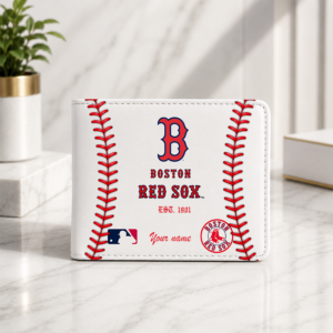 Limited Edition – Customized MLB Boston Red Sox Leather Wallet