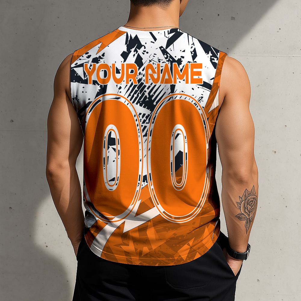 Limited Edition – Customized MLS Houston Dynamo Fc Tank Top & Gym Shirt - Image 2