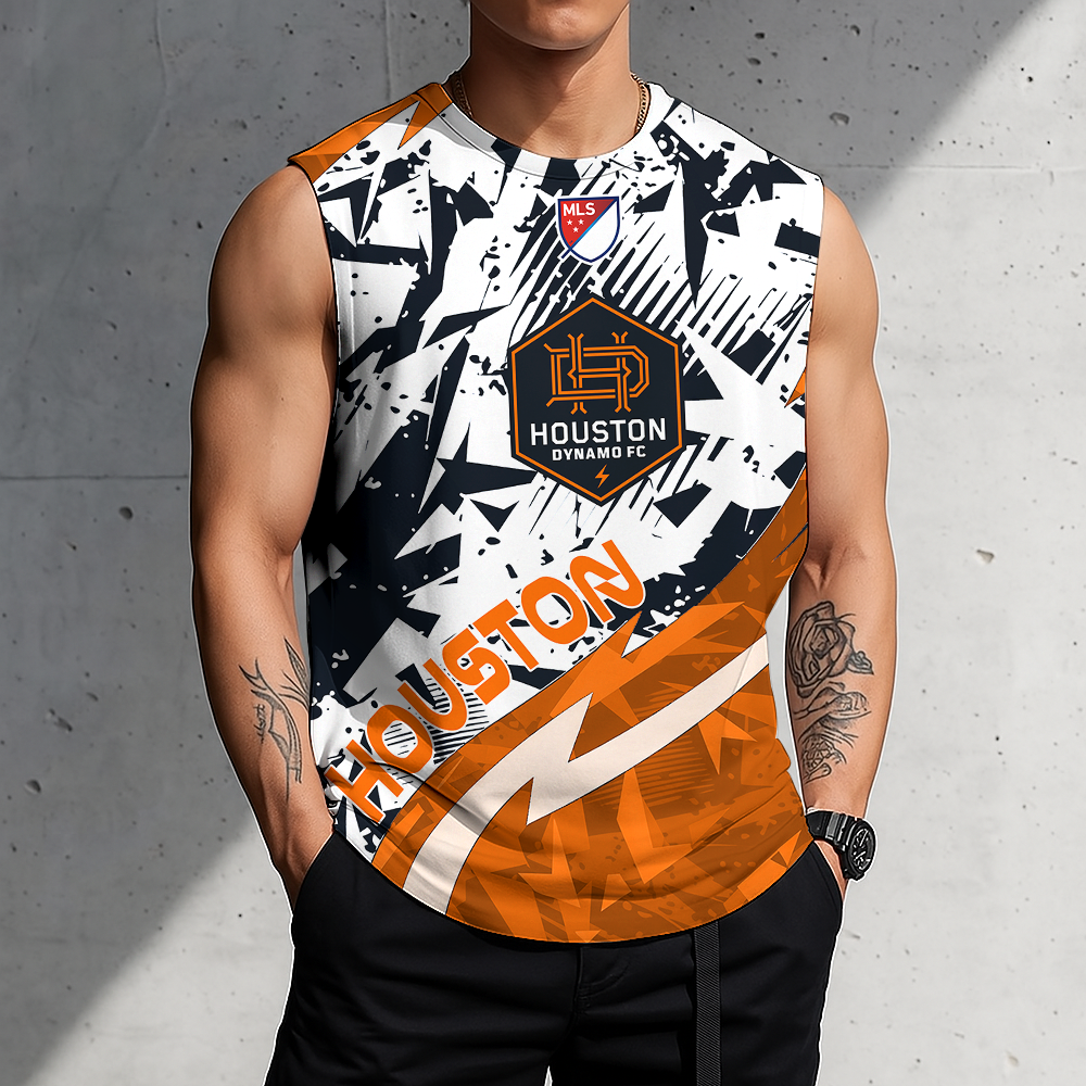Limited Edition – Customized MLS Houston Dynamo Fc Tank Top & Gym Shirt