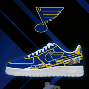 Limited Edition – Customized NHL St. Louis Blues Af1 Shoes
