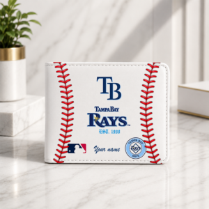 Limited Edition – Customized MLB Tampa Bay Rays Leather Wallet
