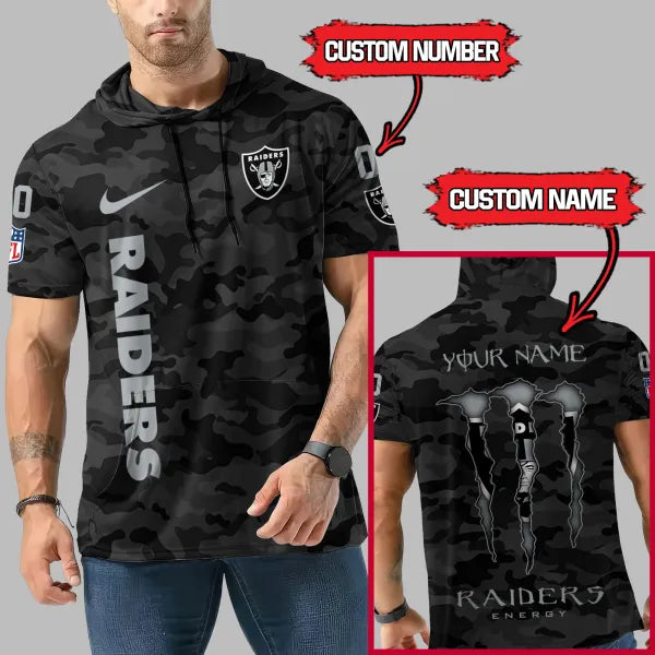 Limited Edition – Customized NFL Las Vegas Raiders Short Sleeve Hoodie