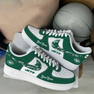 Limited Edition – Customized NFL Nyj New York Jets Af1 Sneakers