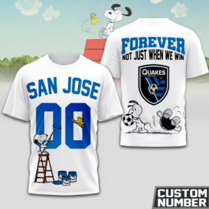 Limited Edition – Customized MLS San Jose Earthquakes x Snoopy Hoodie T-Shirts