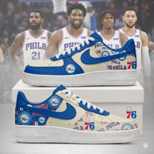 Limited Edition – Customized NBA Philadelphia 76Ers Af1 Shoes