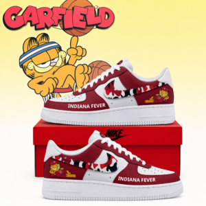 Limited Edition – Customized WNBA Indiana Fever x Garfield Af1 Sneakers