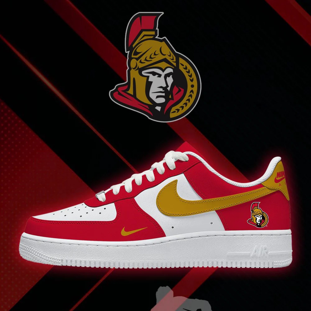 Limited Edition – Customized NHL Ottawa Senators Af1 Shoes