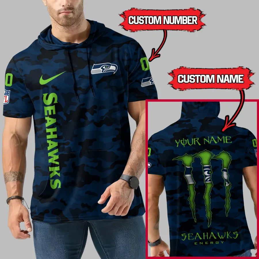Limited Edition – Customized NFL Seattle Seahawks Short Sleeve Hoodie