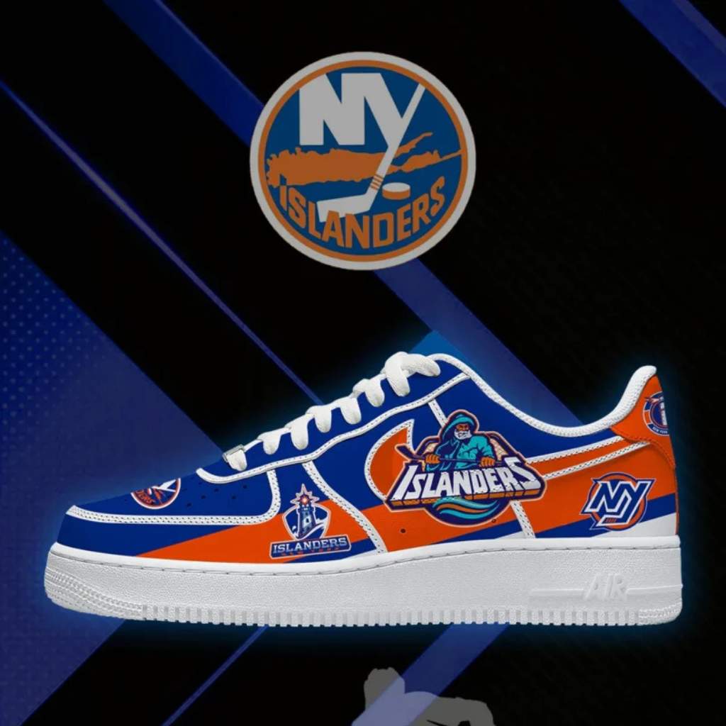 Limited Edition – Customized NHL New York Islanders Af1 Shoes