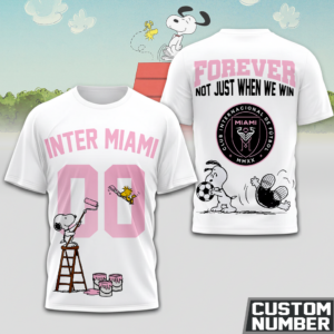 Limited Edition – Customized MLS Inter Miami Cf x Snoopy Hoodie T-Shirts