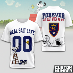 Limited Edition – Customized MLS Real Salt Lake x Snoopy Hoodie T-Shirts