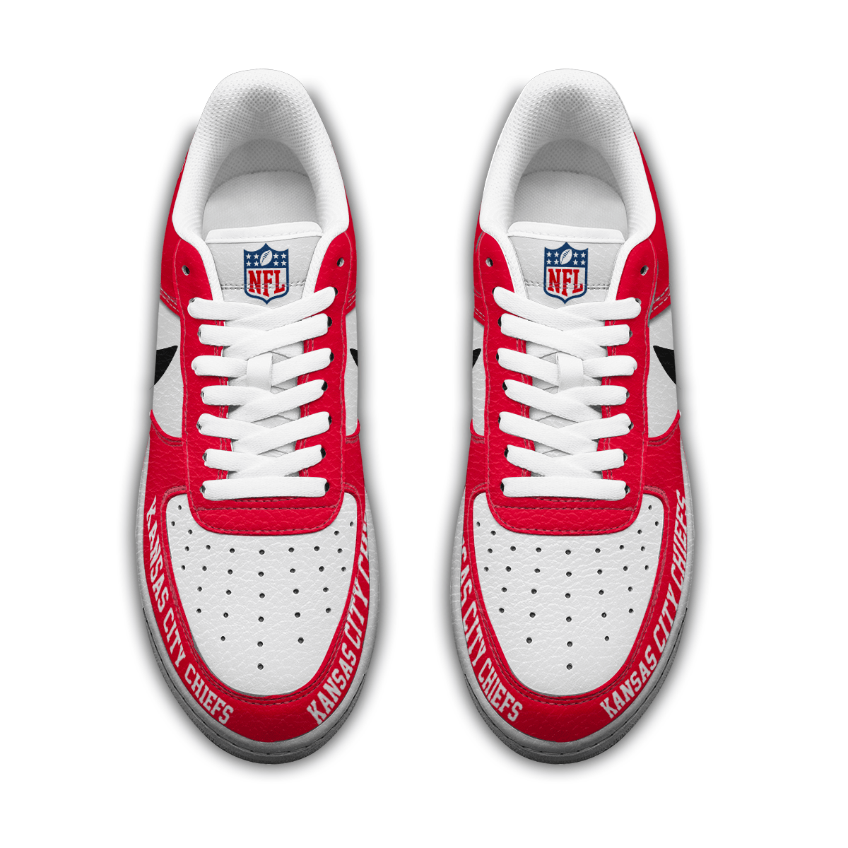 Limited Edition – Customized NFL Kansas City Chiefs Af1 Sneakers - Image 4